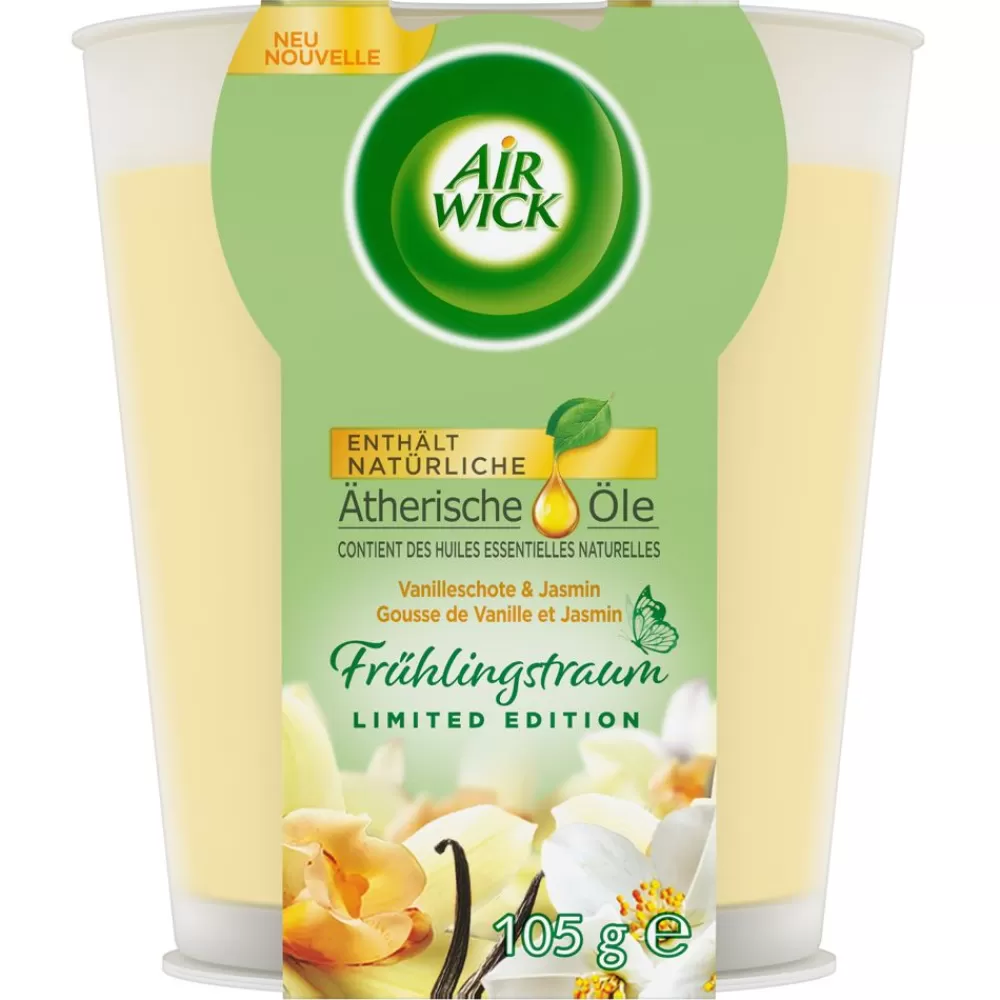 Air Wick Duftkerzen^ Duftkerze Fruhlingstraum Vanilleschote Und Jasmin 105G