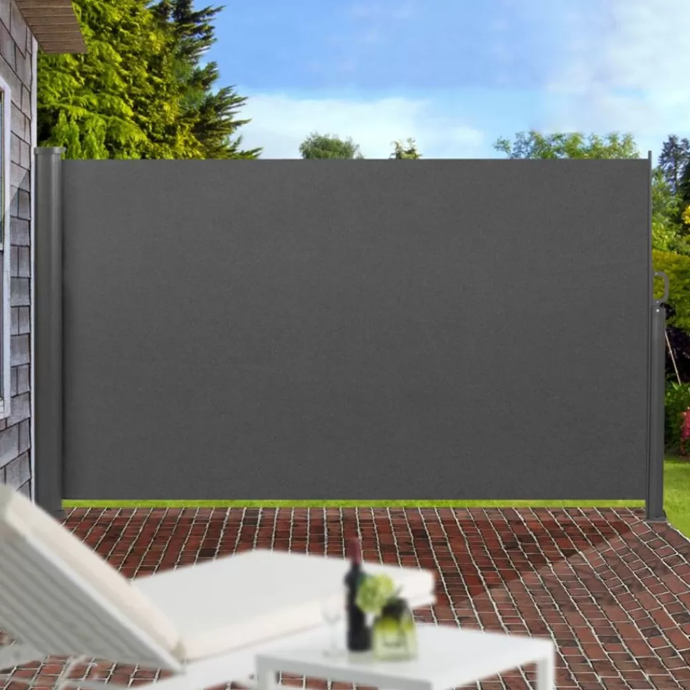 TP Sichtschutz^Aluminium-Seitenmarkise 300X160Cm Anthrazit