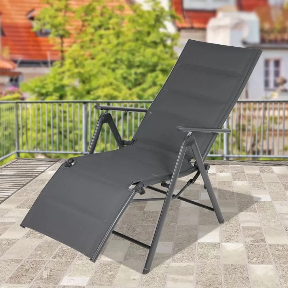 Sunny Moments Garten- Und Sonnenliegen^Alu-Relaxsessel 58X72X112Cm Anthrazit