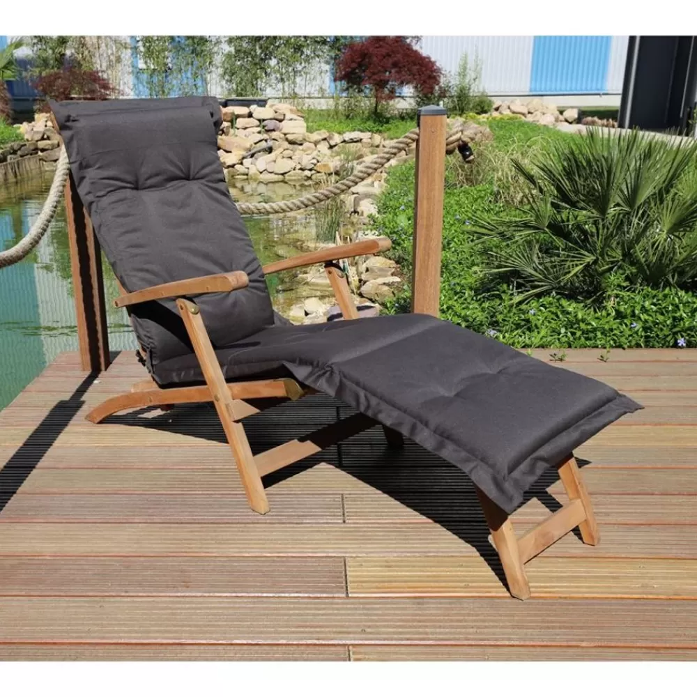 Joy Company Sitz- Und Polsterauflagen^Auflage Teak Deckchair Braun-Anthrazit