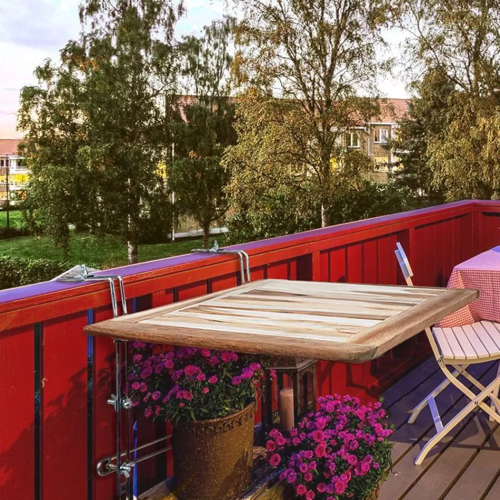 Laxholm Furniture Gartentische^Balkon-Klapptisch Teak