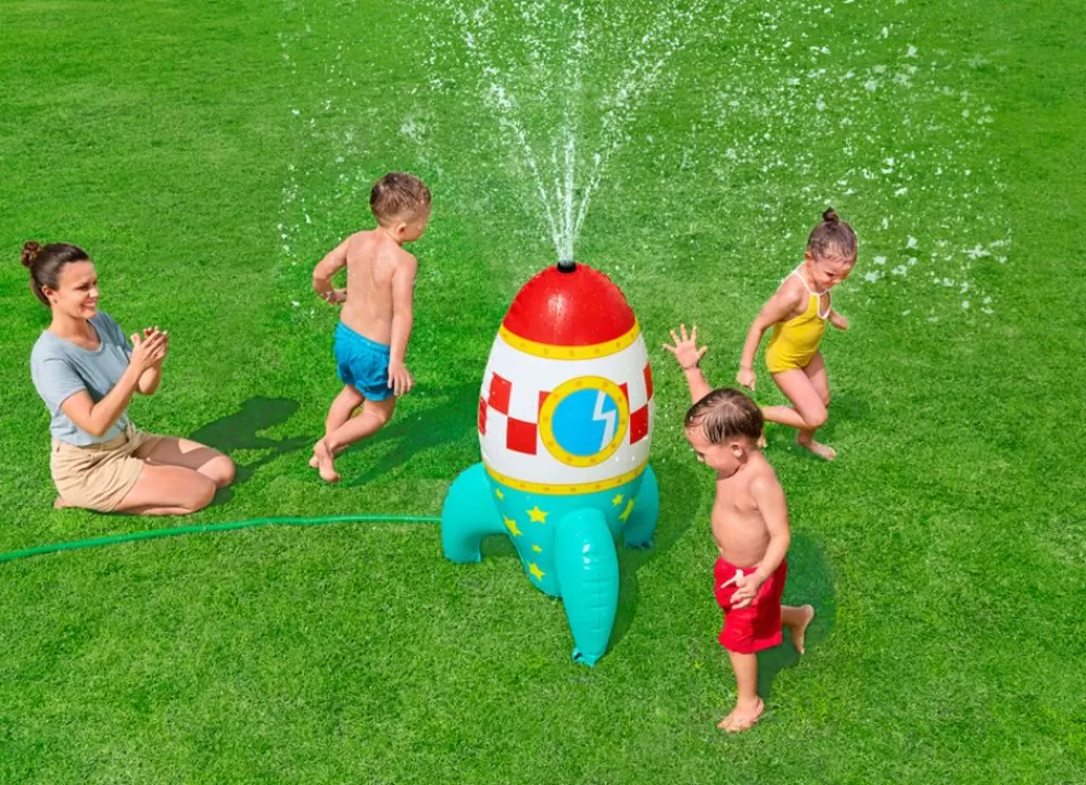 Bestway Badespaß^ #52572 Wassersprinkler Rakete Mit 6 Wasserstrahlarten