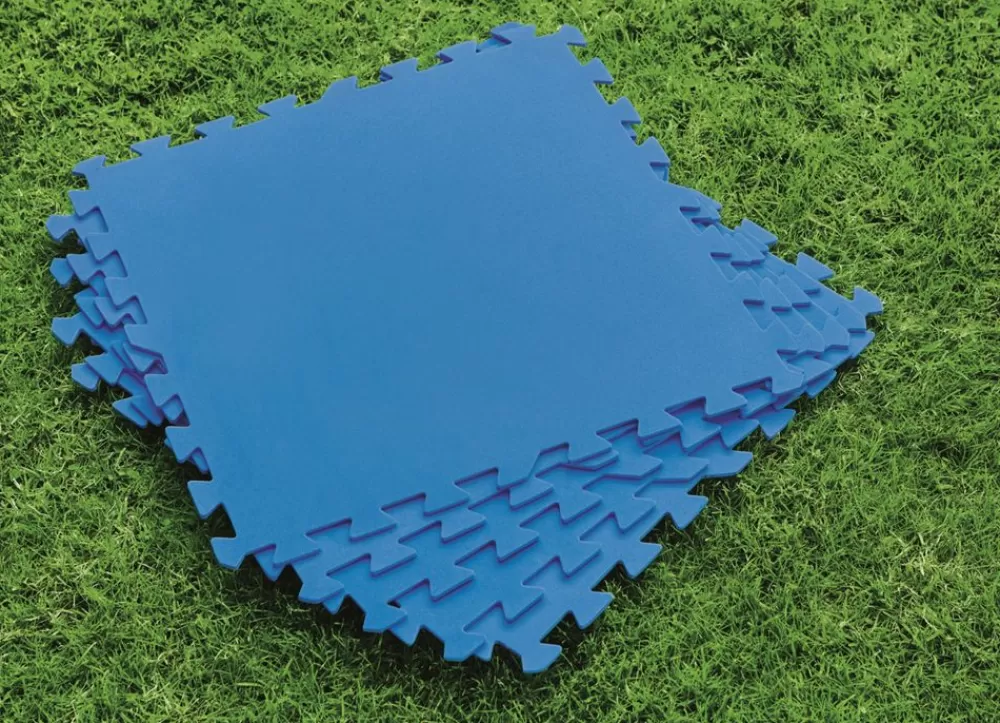 Bestway Poolzubehör^ #58220 Bodenschutzplatten Fur Aufstellpools 50X50Cm 9Er-Set Blau