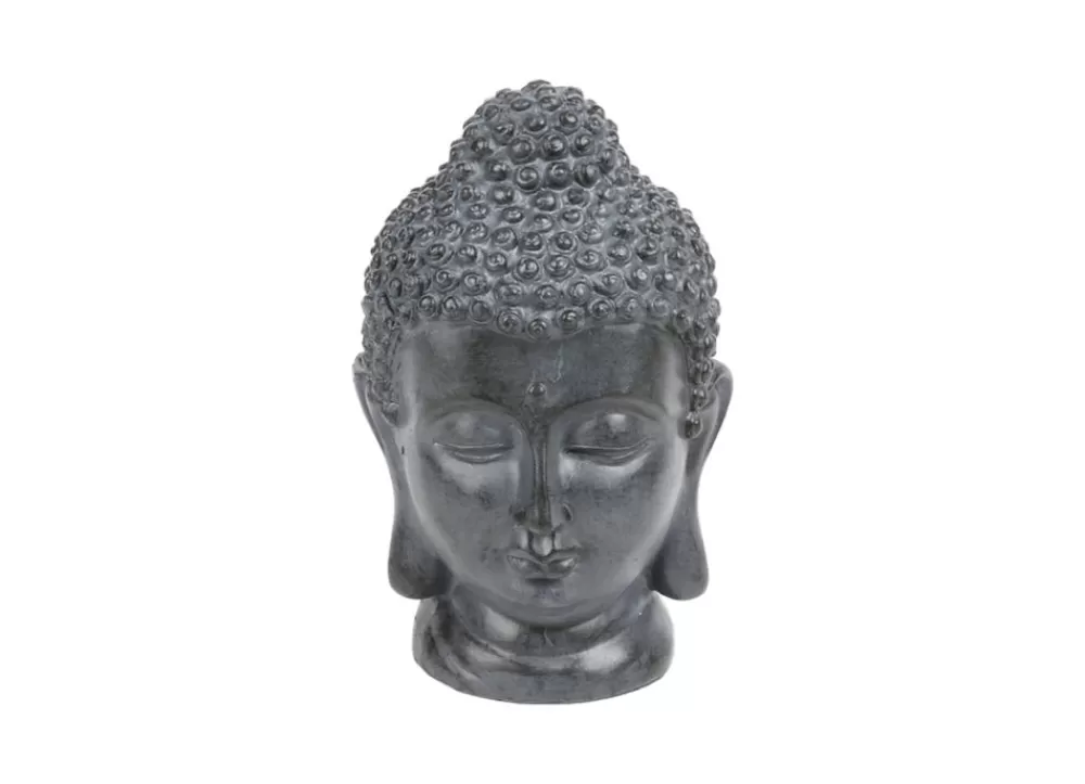 TP Gartenfiguren^Buddha Deko-Kopf Aus Magnesia Klein 15X15X24Cm