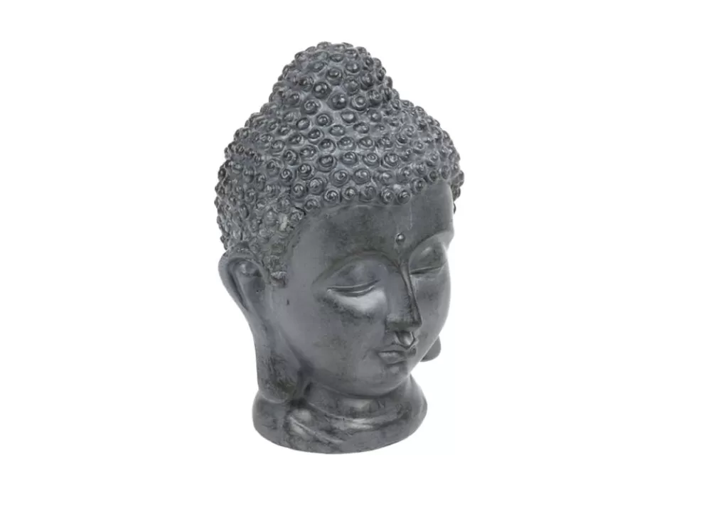 TP Gartenfiguren^Buddha Deko-Kopf Aus Magnesia Klein 15X15X24Cm