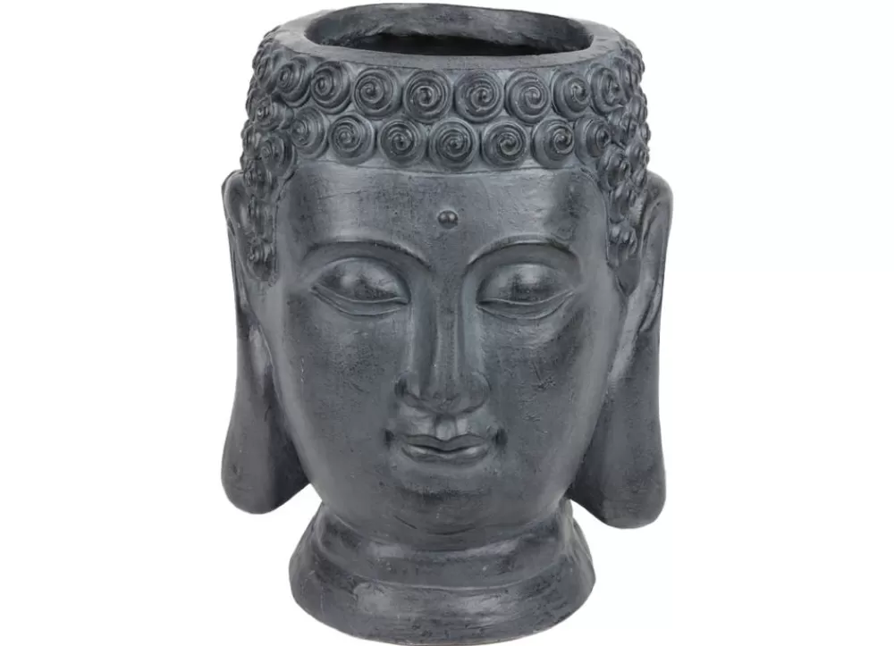 TP Gartenfiguren^Buddha Pflanztopf Aus Magnesia Gros 30,5X37Cm