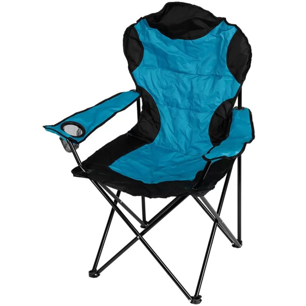 Pseudohersteller Campingstühle^Camping-Klappsessel Deluxe Turkis/Schwarz