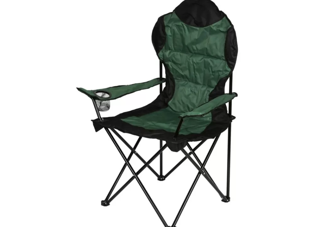 Pseudohersteller Campingstühle^Camping-Klappsessel Deluxe Waldgrun/Schwarz