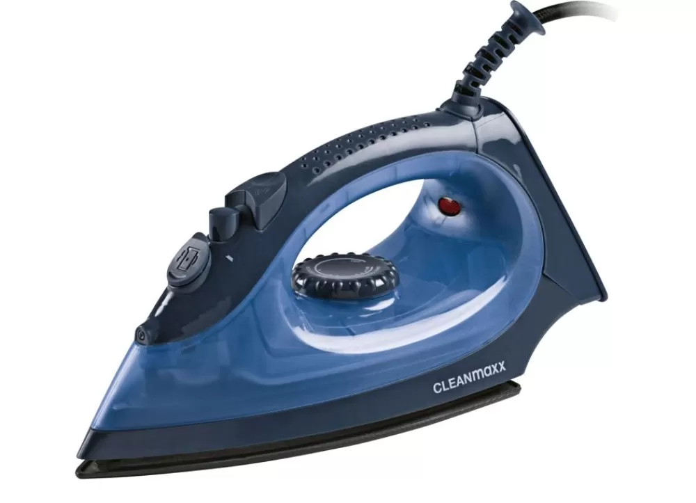 CLEANmaxx Haushaltsgeräte^ Dampfbugeleisen Mit Keramiksohle 2200W Blau/Dunkelblau