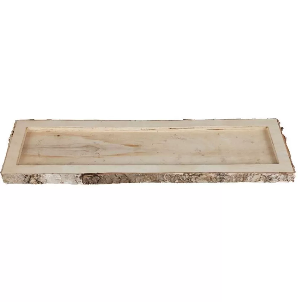 TP Sonstige Innendeko^Deko-Holztablett Rechteck 50X15X2,5Cm