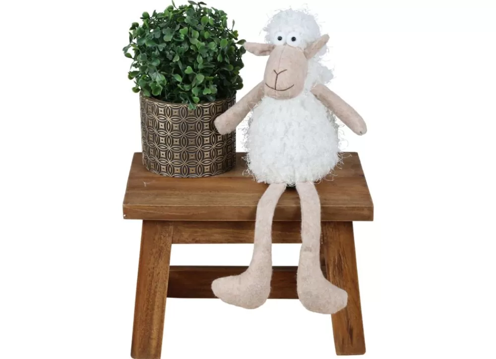 New Home Gartenfiguren^Deko-Schaf Kantenhocker 40Cm Beige/Weis