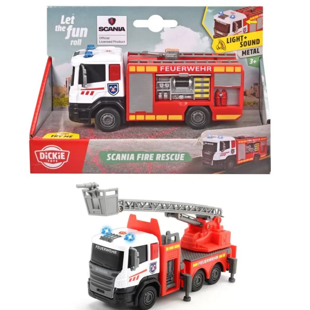 Dickie Toys Spielzeug Für Drinnen^ Scania Feuerwehrauto 14,5Cm