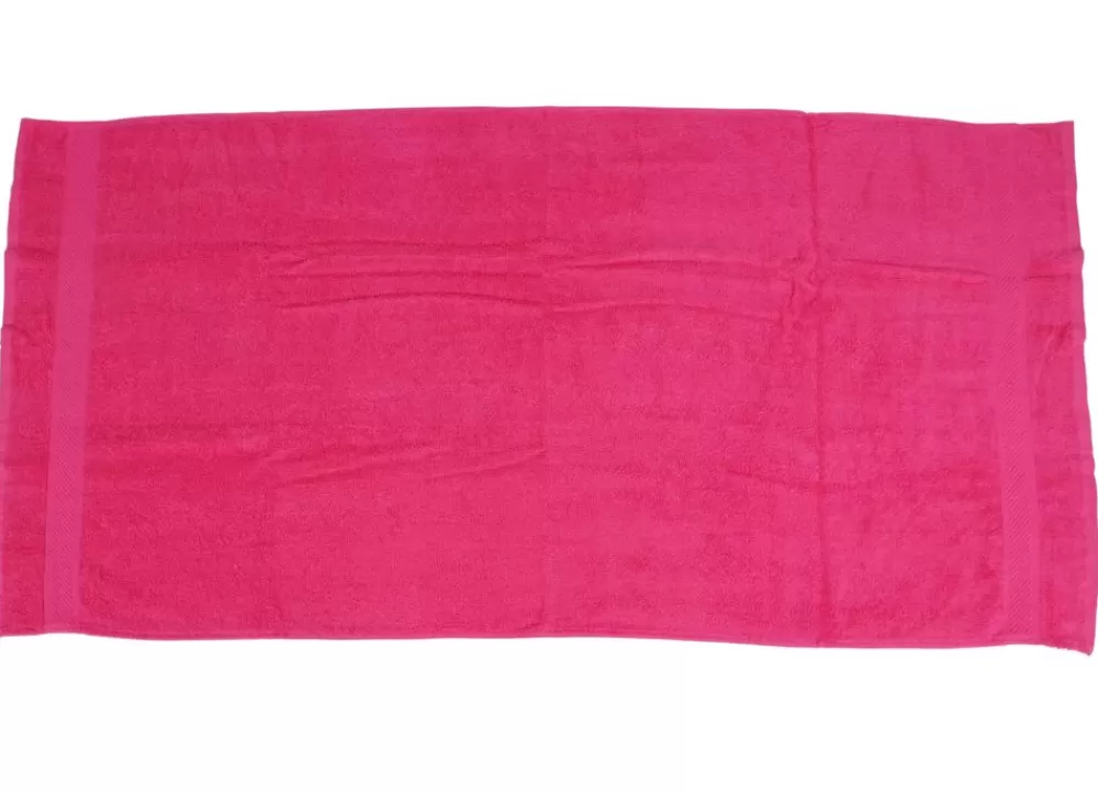 Home Collection Badutensilien^Duschtuch Aus Baumwolle 70X140Cm Pink