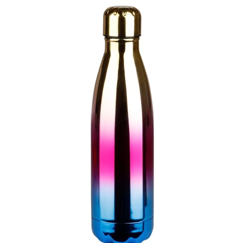 TP Geschirr Und Getränkebehälter^Edelstahl Isolierflasche Mit Farbverlauf Gold/Pink/Blau Glanzend 500Ml