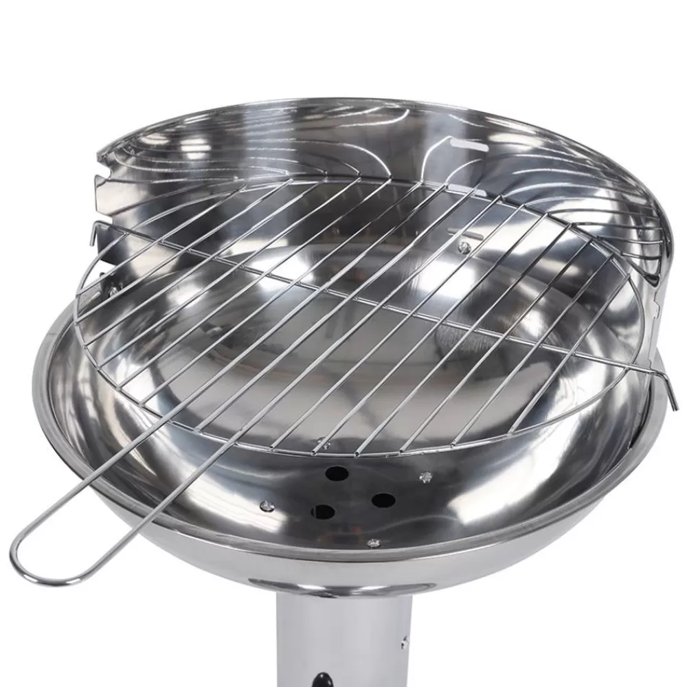 TP Grill Und Barbecue^Edelstahl-Saulengrill Rund 69Cm