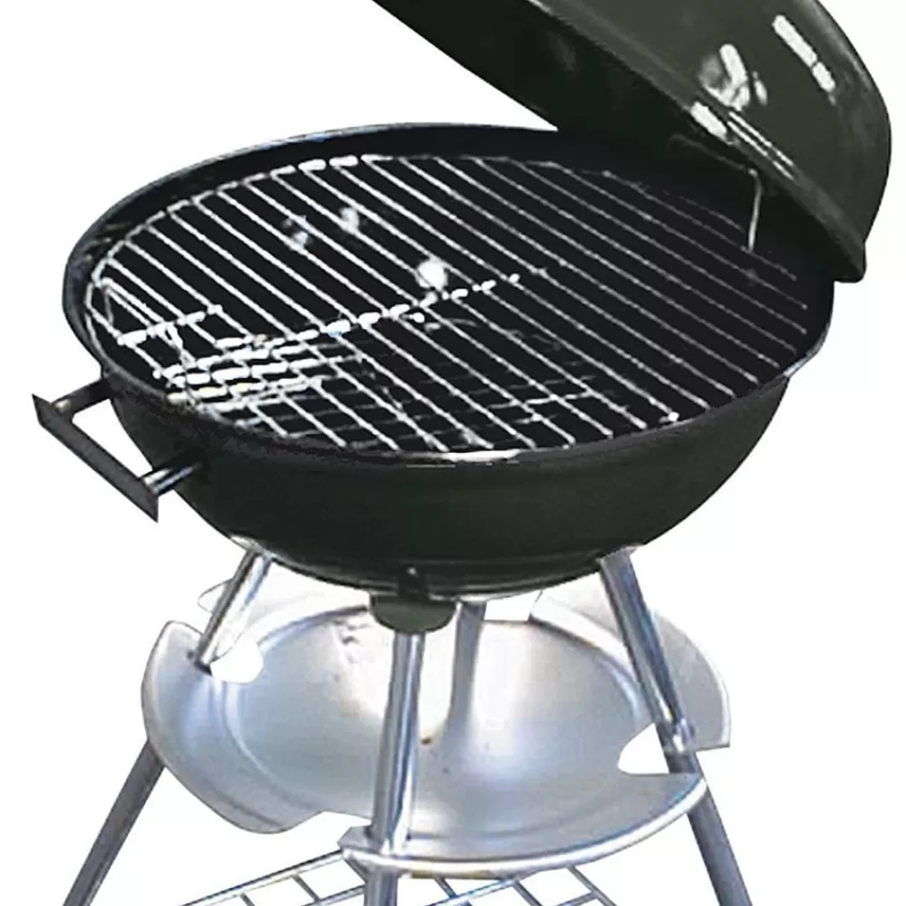 TP Grill Und Barbecue^Emaille-Kugelgrill-Wagen Schwarz