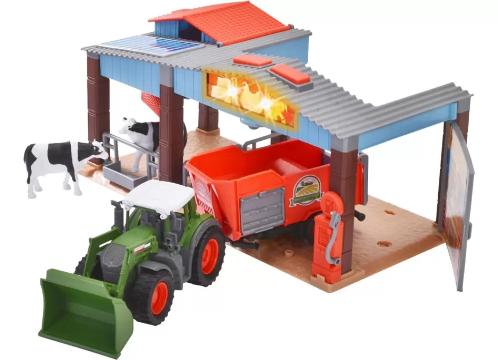 Dickie Toys Spielzeug Für Drinnen^Fendt Bauernhof-Spielset Mit Traktor, Scheune Und Viel Zubehör