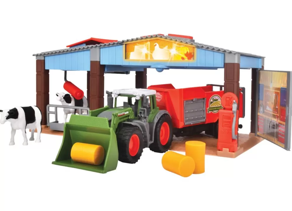 Dickie Toys Spielzeug Für Drinnen^Fendt Bauernhof-Spielset Mit Traktor, Scheune Und Viel Zubehör