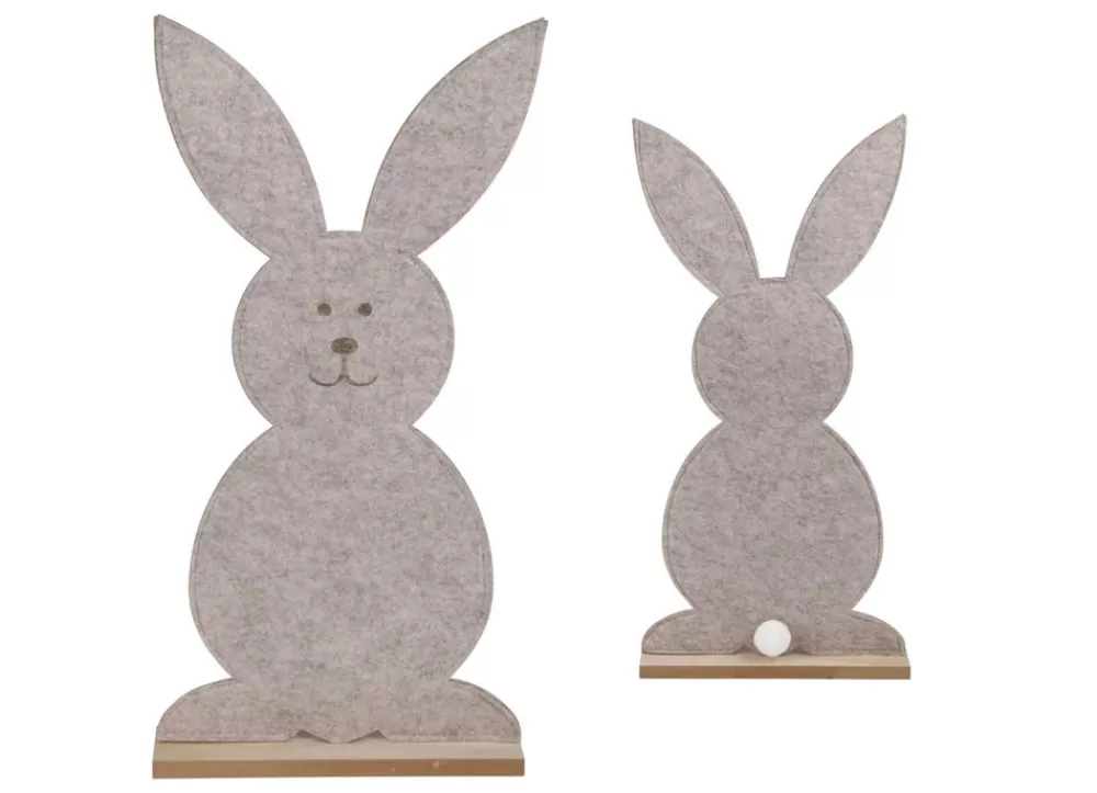 New Home Easter Gartenfiguren^Filz-Dekofigur Osterhase 62Cm Beige