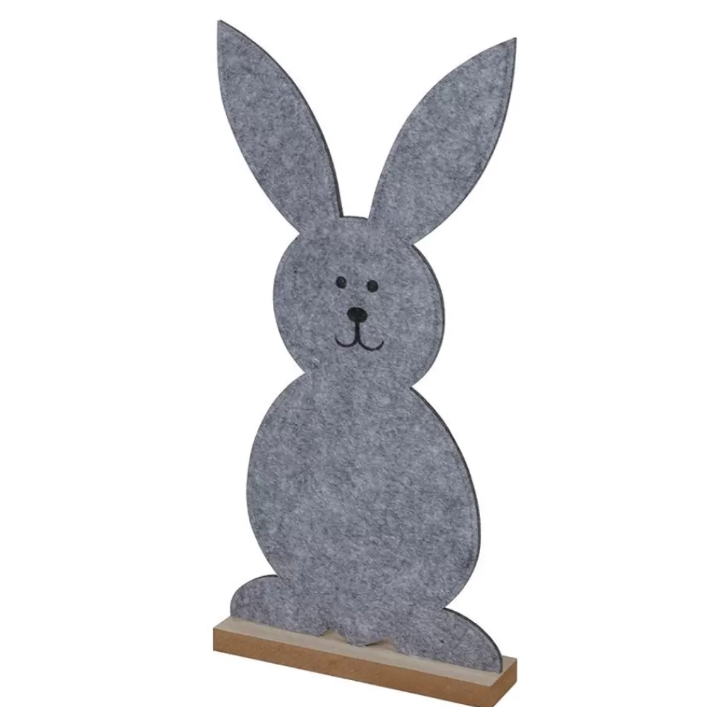 New Home Easter Gartenfiguren^Filz-Dekofigur Osterhase 62Cm Hellgrau