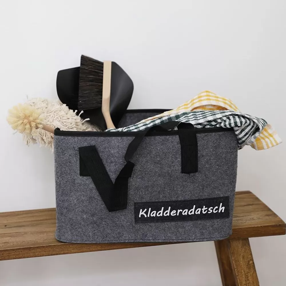 TP Körbe Und Taschen^Filztasche Mit Applikation 40X25,5X26,5Cm