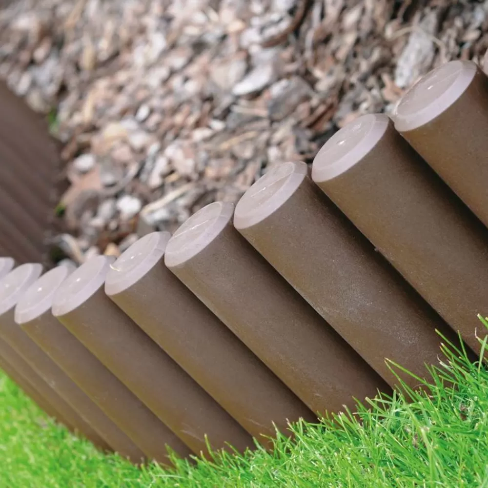 Prosperplast Beeteinfassung^Gartenpalisade 2,2M Braun