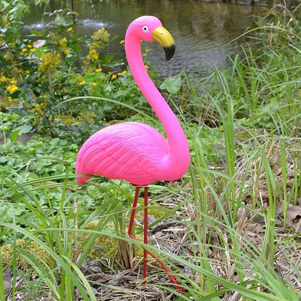 TP Gartenfiguren^Gartenstecker Flamingo