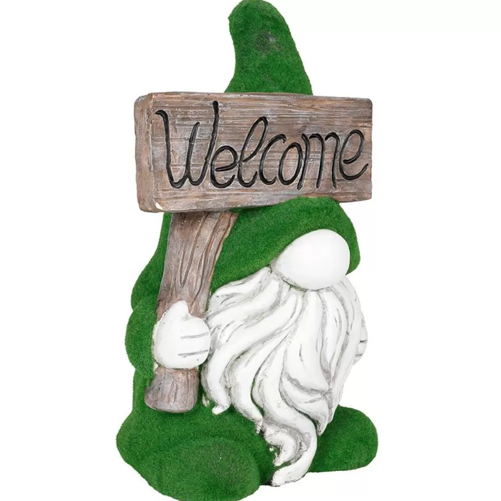 TP Gartenfiguren^Gartenzwerg Welcome Mit Gras-Optik 40Cm