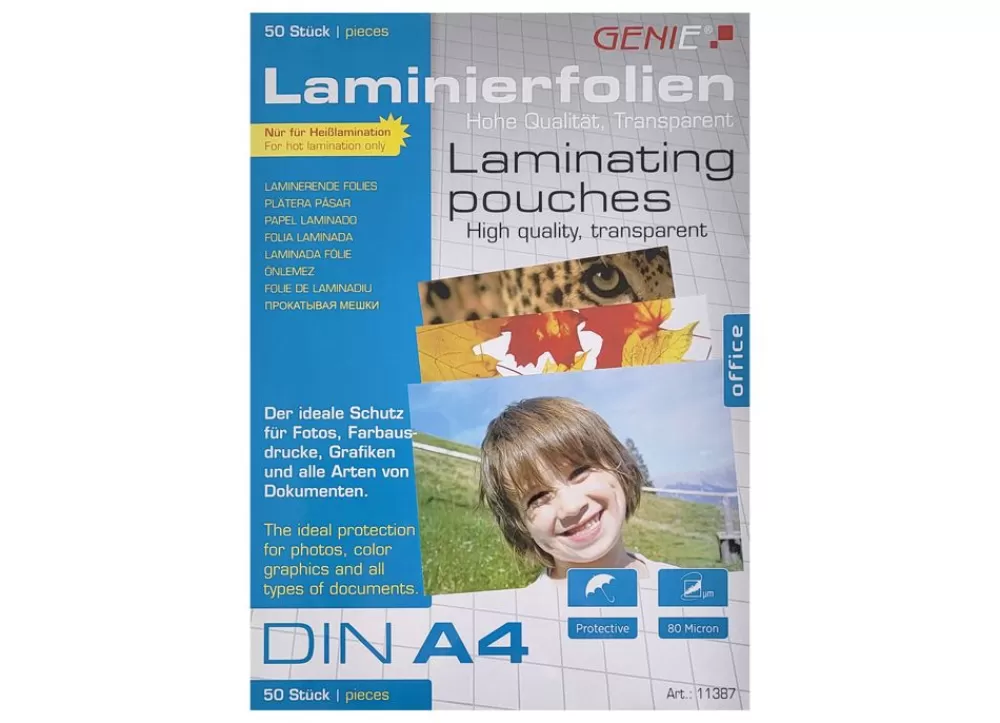 Genie Büro Und Schreibutensilien^ Laminierfolien Din A4 50Er-Pack