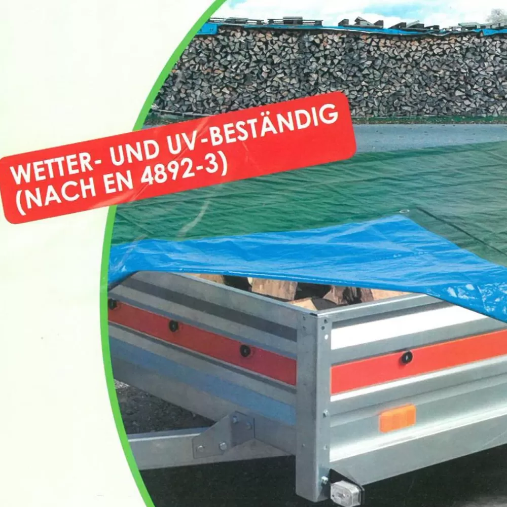 Grüner Jan Zubehör^Gruner Jan Gewebeplane Mit Aluminiumosen 3X3M Grun/Blau