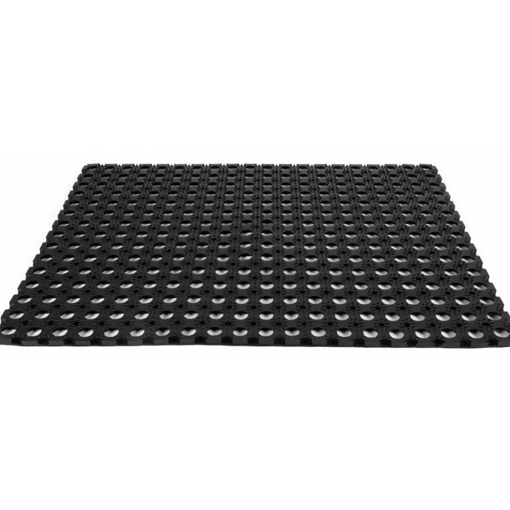 Pseudohersteller Haushaltshelfer^Gummi-Fusmatte 80X60Cm Schwarz