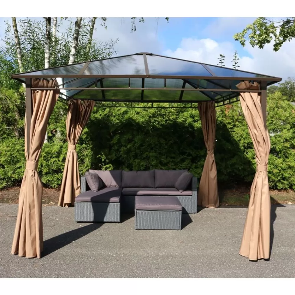 Sunny Moments Pavillons^Hardtop-Gartenpavillon Mit Seitenteilen 3X3M