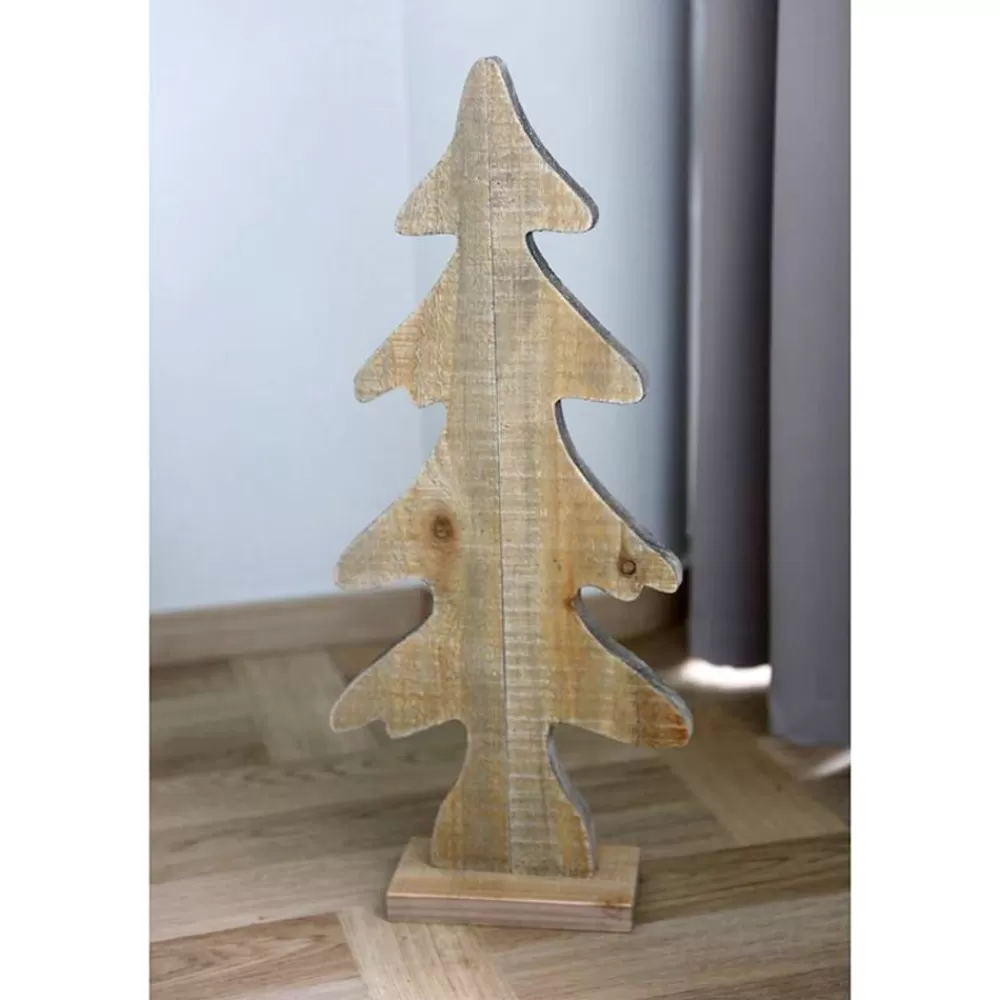 TP Holzdeko^Holz-Weihnachtsbaum Klein 28,5X65X10Cm