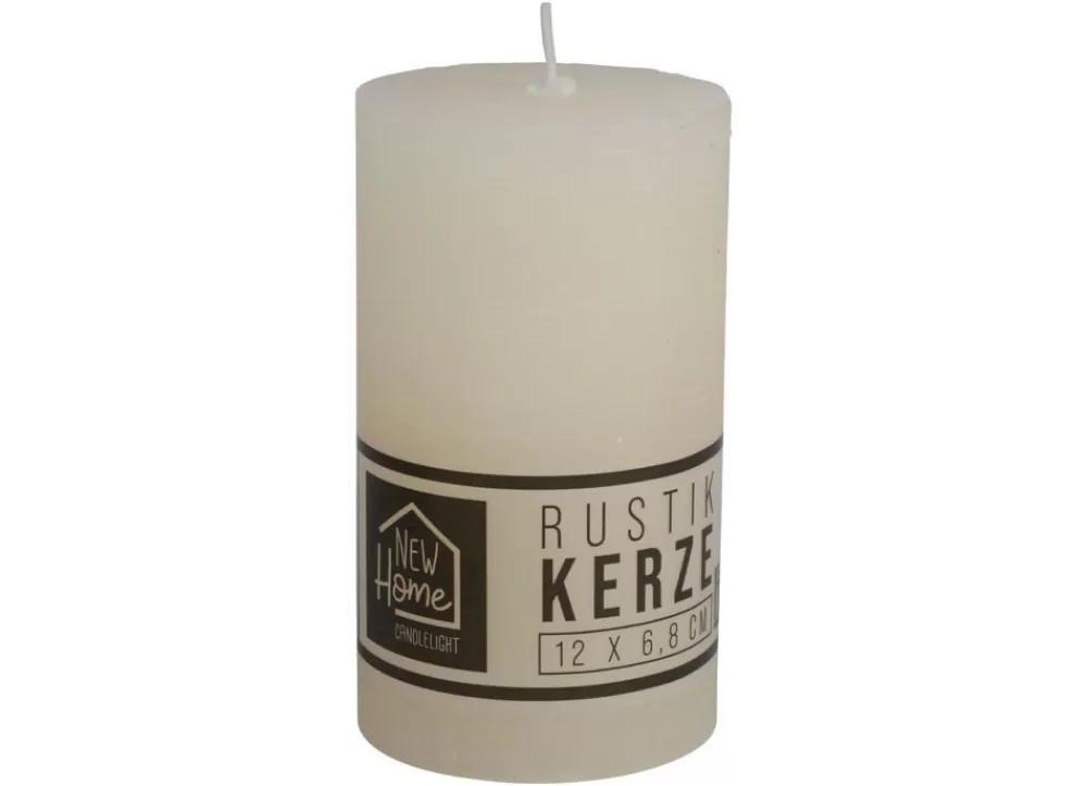 New Home Candlelight Stumpenkerzen^Kerze Rustikal 68X120Mm Champagner