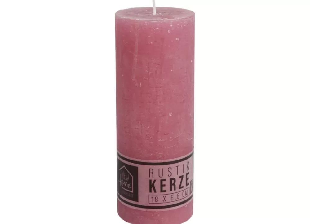 New Home Candlelight Stumpenkerzen^Kerze Rustikal 68X180Mm Altrosa