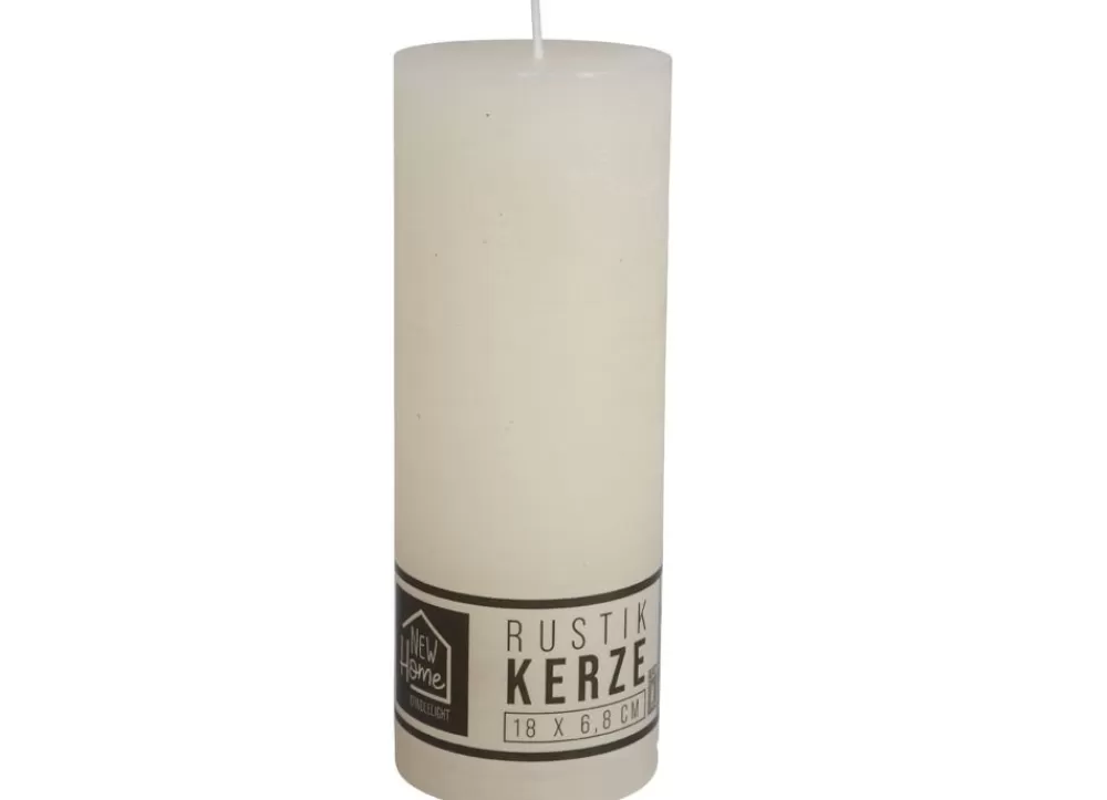 New Home Candlelight Stumpenkerzen^Kerze Rustikal 68X180Mm Champagner