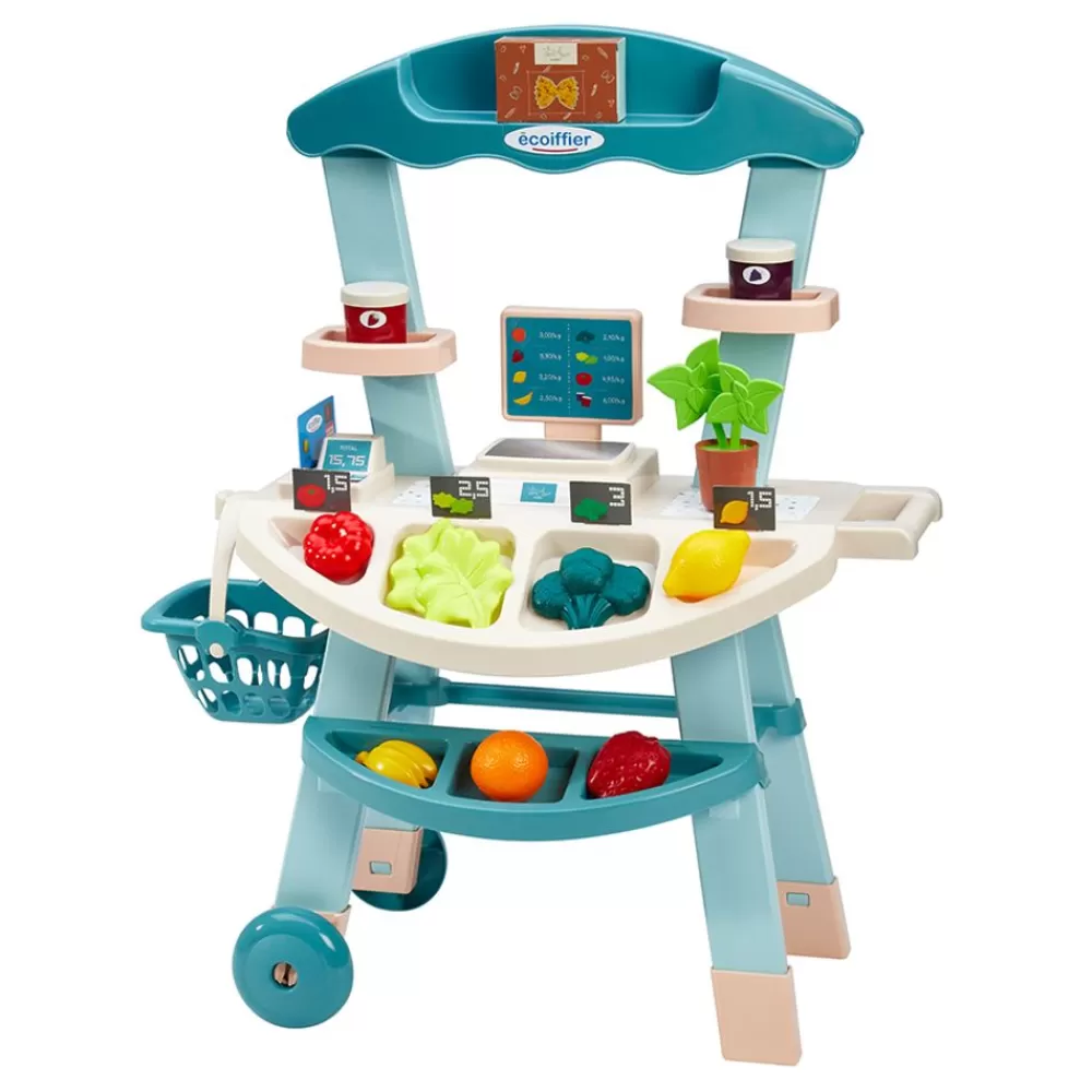 ecoiffier Spielzeug Für Drinnen^Kinder-Marktstand Mit Zubehör 50,5X30X69Cm 22-Teilig