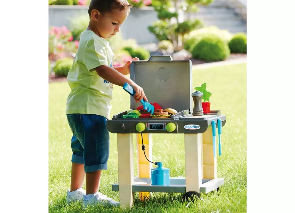 ecoiffier Spielzeug Für Drinnen^Kinder-Spielgrill Mit Zubehör 43,5X28X40,5Cm