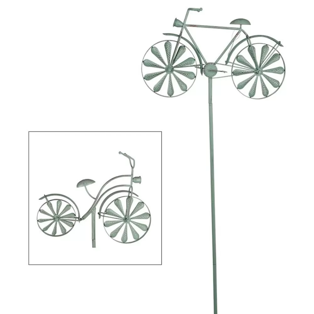 TP Gartenstecker^Metall-Gartenstab Fahrrad 160Cm Antik-Grun