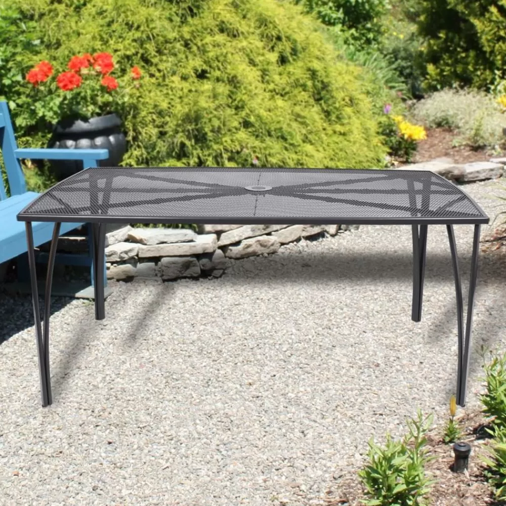 Sunny Moments Gartentische^Metall-Gartentisch Paris 150X90X72Cm