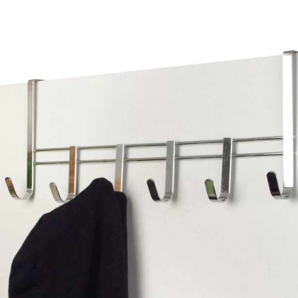 TP Haushaltshelfer^Metall-Turgarderobe Mit 6 Haken