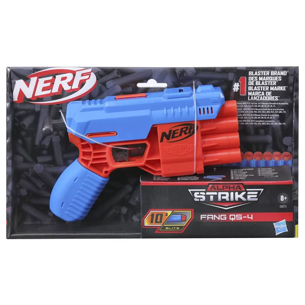 Hasbro Spielzeug Für Draußen^Nerf Alpha Strike Fang Qs-4 Blau