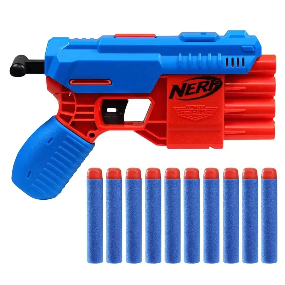 Hasbro Spielzeug Für Draußen^Nerf Alpha Strike Fang Qs-4 Blau