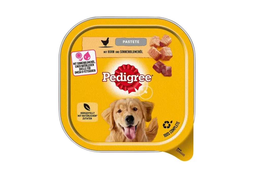 Pedigree Tiernahrung^ Pastete Mit Huhn + Sonnenblumenol Schale 300G