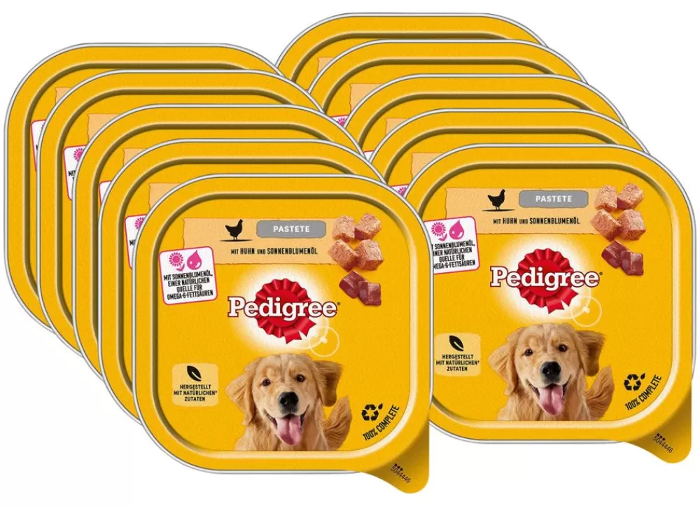 Pedigree Tiernahrung^ Pastete Mit Huhn + Sonnenblumenol Schale 300G