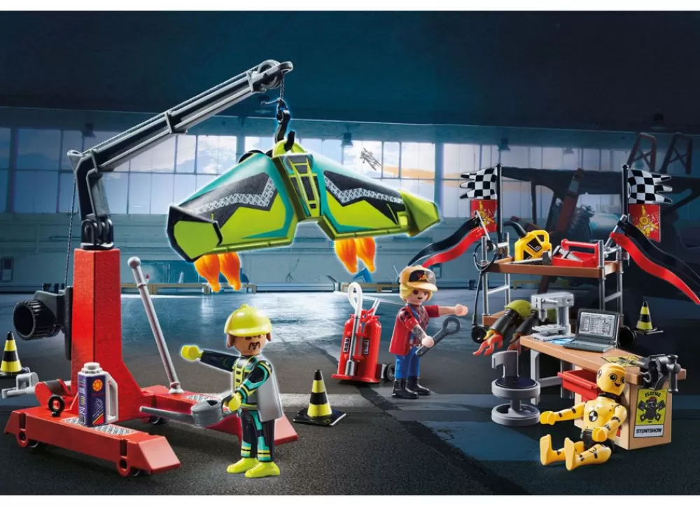 Playmobil Spielzeug Für Drinnen^ 70834 Air Stuntshow Servicestation