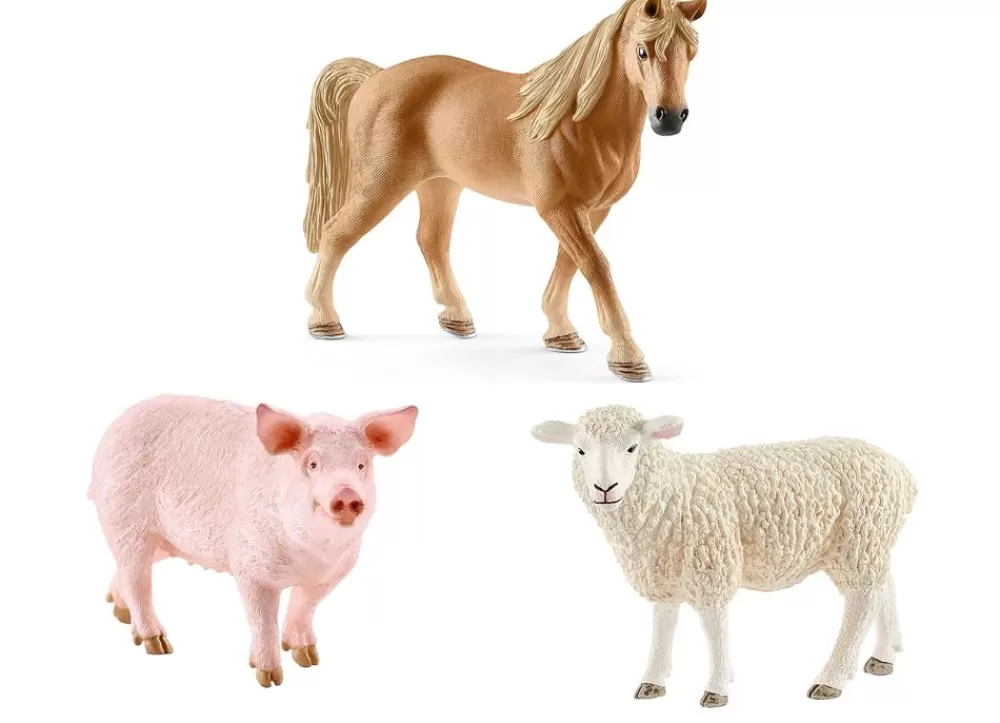 Schleich Spielzeug Für Drinnen^ Spielfiguren-Set Farm World Tiere 3-Teilig