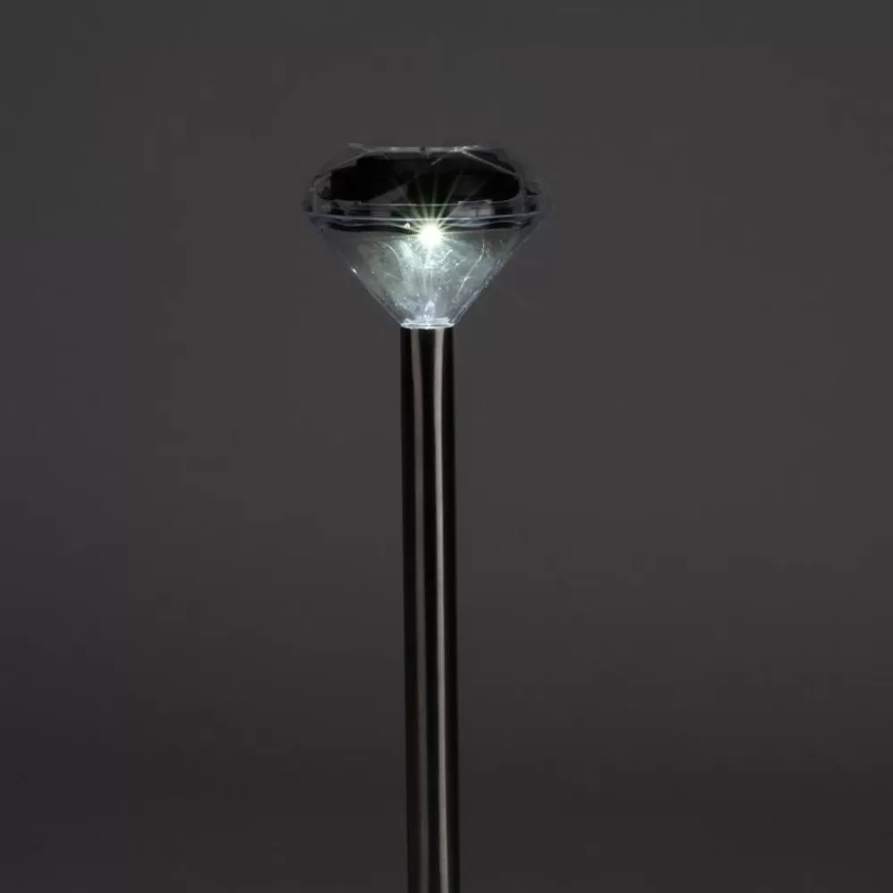 TP Lampen Und Leuchten^Solar-Gartenleuchte Diamant Kaltweis