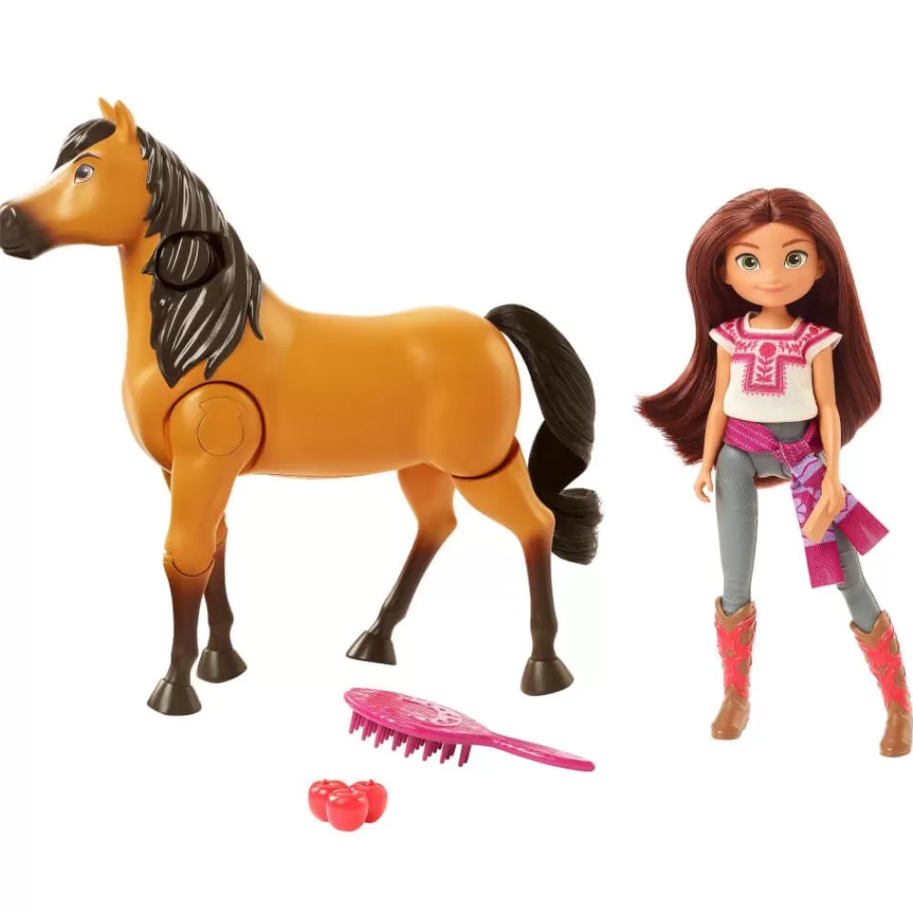 Mattel Spielzeug Für Drinnen^Spielset Mit Spirit Pferd Und Lucky Puppe