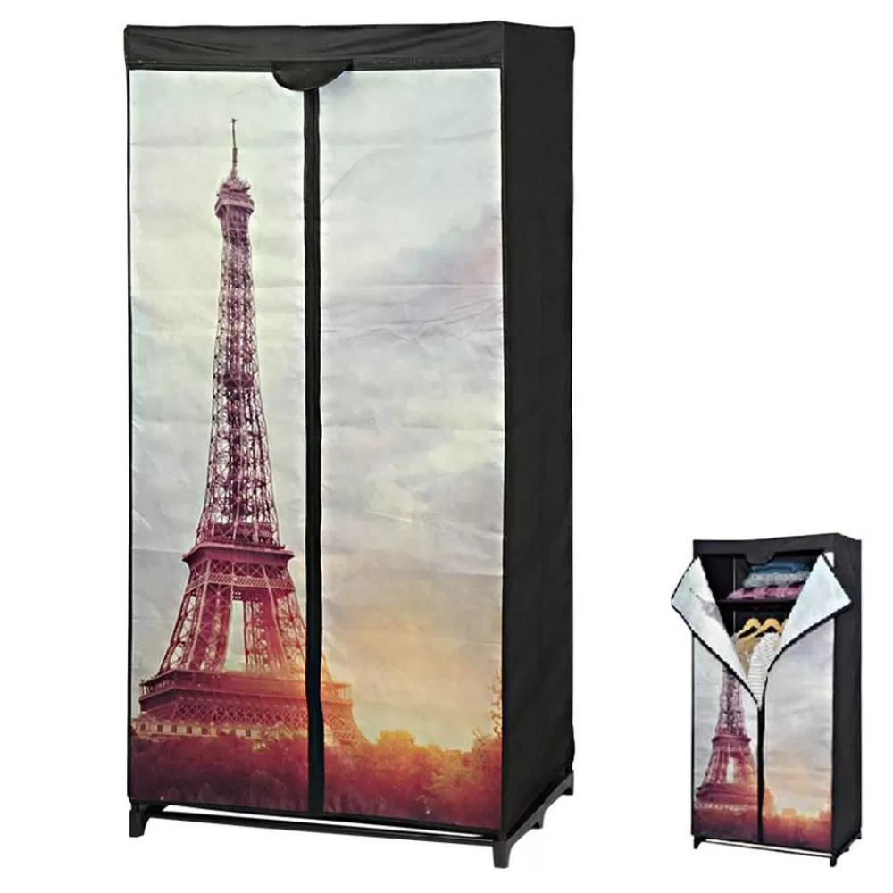 TP Wohnmöbel^Stoffkleiderschrank 75X160X45Cm Paris